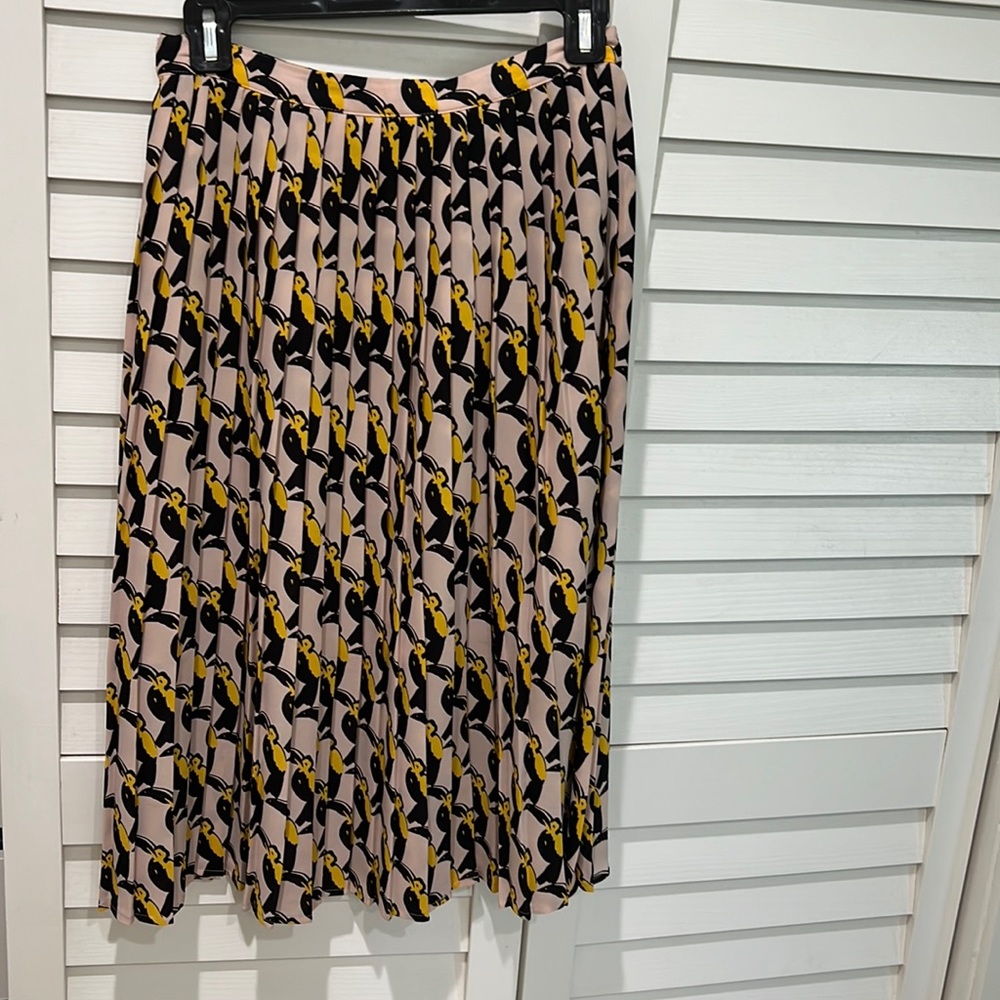 Pleated Toucan Skirt